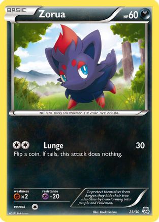 Zorua (#23)  BW Trainer Kit Excadrill & Zoroark - Common