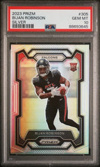 2023 Panini Prizm Silver #305 Bijan Robinson PSA 10 (Rookie) | Eastridge Sports Cards