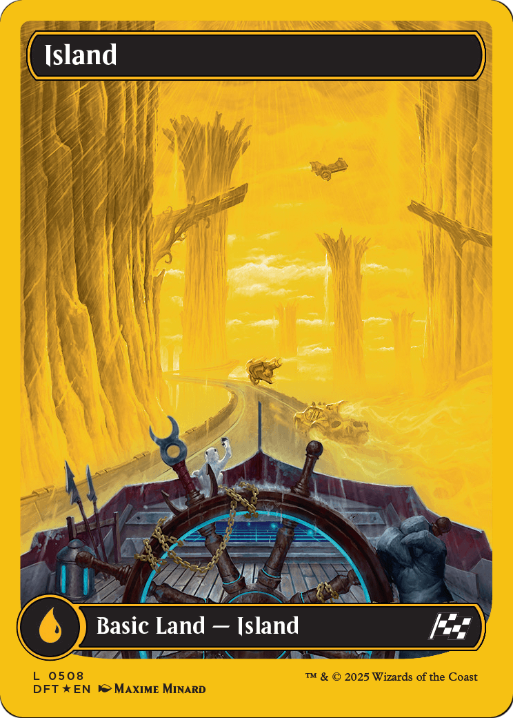 Island (0508) (First-Place Foil) (DFT-508) - Aetherdrift: (Full Art) Foil