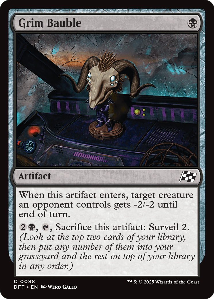 Grim Bauble (DFT-088) - Aetherdrift Foil
