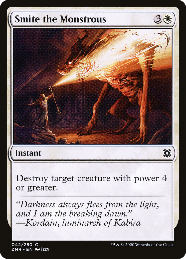 Smite the Monstrous (ZNR-042) - Zendikar Rising Foil
