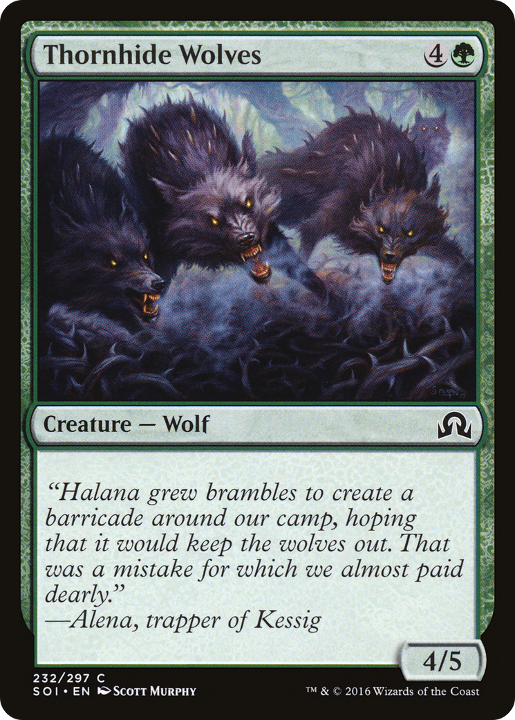 Thornhide Wolves (SOI-232) - Shadows over Innistrad Foil