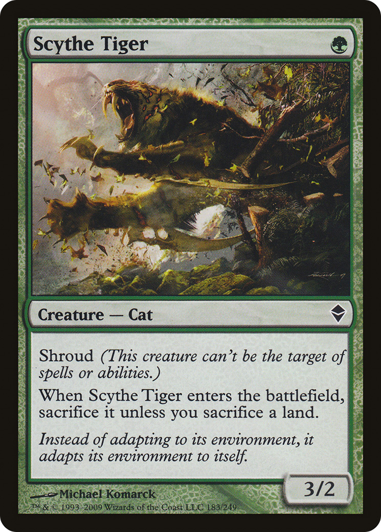 Scythe Tiger (ZEN-183) - Zendikar