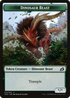 Dinosaur Beast (TIKO-011) - Ikoria: Lair of Behemoths Tokens Foil