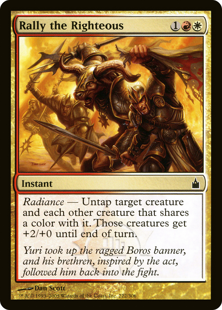 Rally the Righteous (RAV-222) - Ravnica: City of Guilds Foil