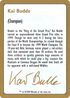 1999 Kai Budde Biography Card (WCD-) - World Championship Decks 1999