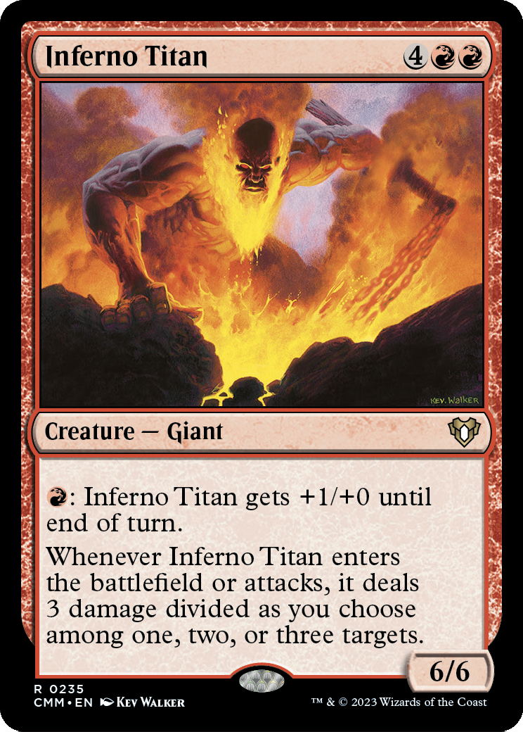 Inferno Titan (CMM-235) - Commander Masters Foil