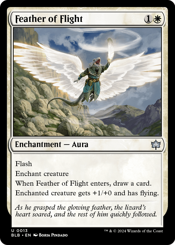 Feather of Flight (BLB-013) - Bloomburrow Foil