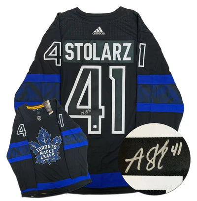 Anthony Stolarz Toronto Maple Leafs Autographed Adidas Bieber Flipside Jersey (COJO Sports)