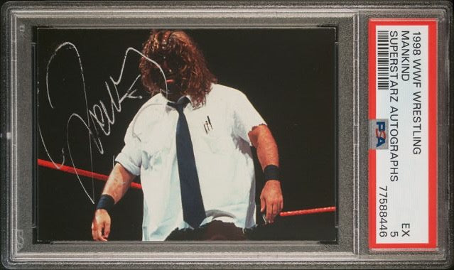 1998 WWF Wrestling Superstarz Autographs Mankind PSA 5 | Eastridge Sports Cards