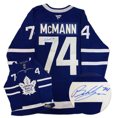 Bobby McMann Toronto Maple Leafs Autographed Fanatics Premium Jersey (COJO Sports)