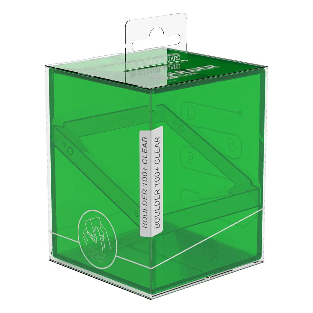 Ultimate Guard Deck Case 100+ Boulder CLEAR - Emerald