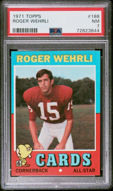 1971 Topps #188 Roger Wehrli PSA 7 (Rookie) | Eastridge Sports Cards