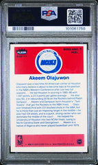 1986-87 Fleer Stickers #9 Akeem Olajuwon PSA 4 (Rookie) | Eastridge Sports Cards
