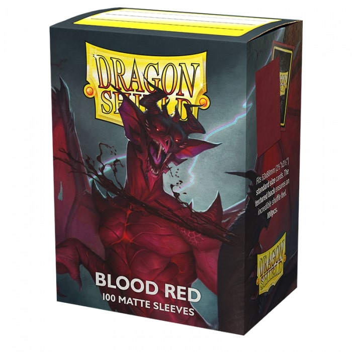Dragon Shield Matte Card Sleeves 100ct - Blood Red