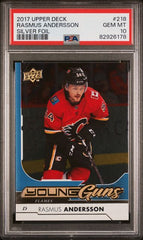2017-18 Upper Deck Silver Foil #218 Rasmus Andersson PSA 10 (Rookie) | Eastridge Sports Cards