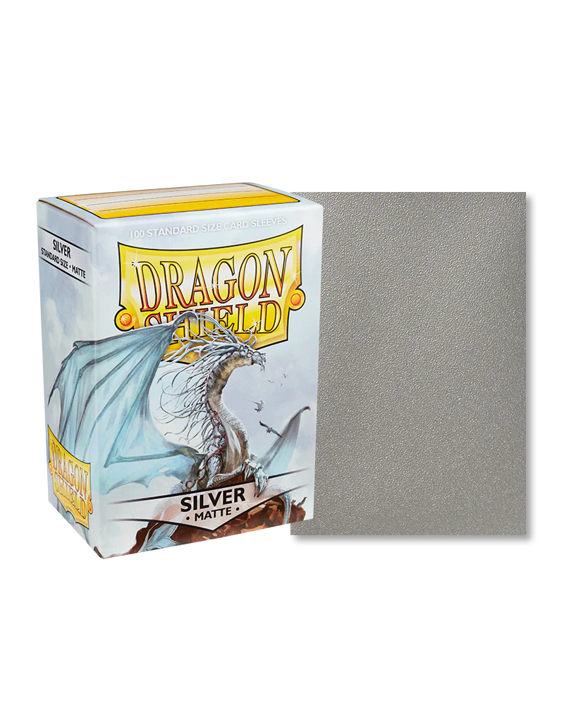 Dragon Shield Matte Card Sleeves 100ct - Silver | Eastridge Sports Cards