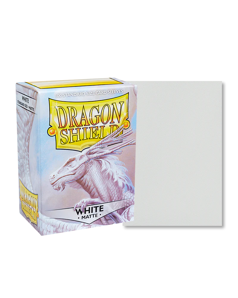 Dragon Shield Matte Card Sleeves 100ct - White | Eastridge Sports Cards