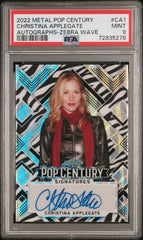 2022 Leaf Pop Century Metal Wave Zebra #BACA1 Christina Applegate #1/3 PSA 9 | Eastridge Sports Cards