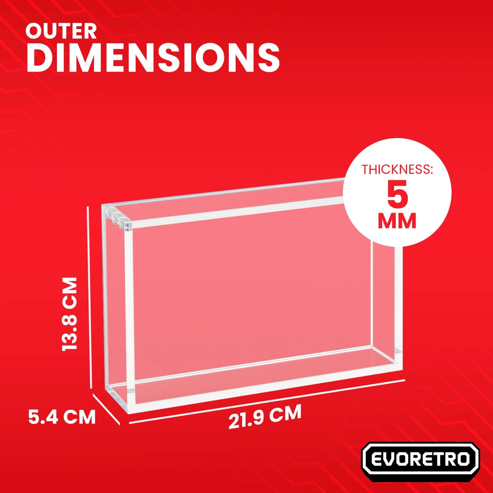 EVORETRO Acrylic Display Case - Lorcana Booster Box