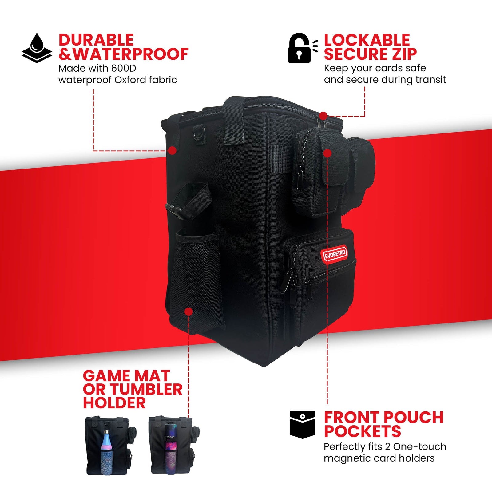 EVORETRO Premium Slab Binder Bag w/o Window - Black