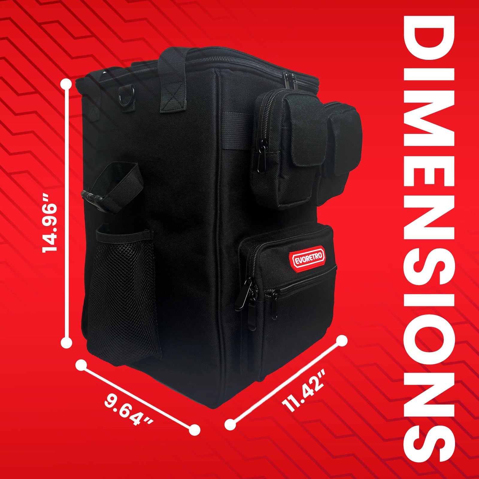 EVORETRO Premium Slab Binder Bag w/o Window - Black