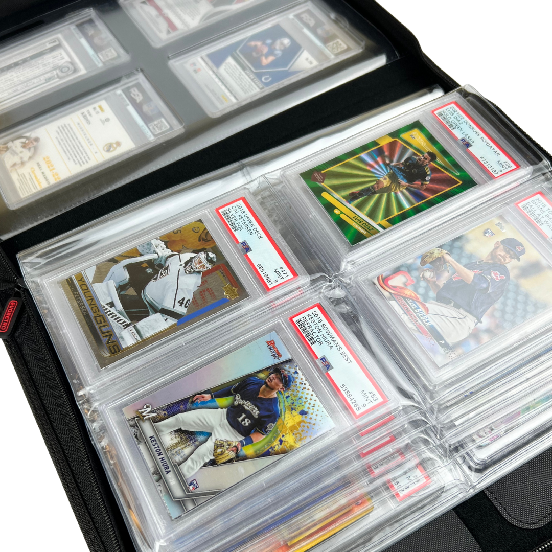 EVORETRO Premium Card Slab Binder with Window - Black