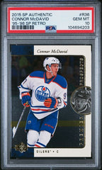 2015-16 SP Authentic '95-'96 SP Retro #R36 Connor McDavid PSA 10 (Rookie) | Eastridge Sports Cards