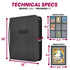 EVORETRO Toploader Album (3x3 216 card holder) - Black