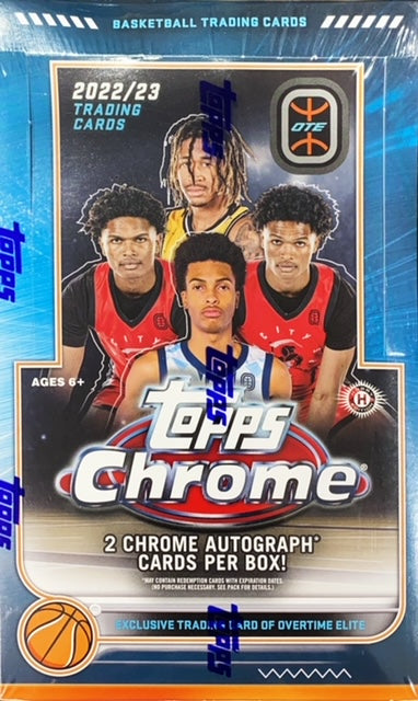2022-23 Topps Chrome Overtime Elite Basketball Hobby Box