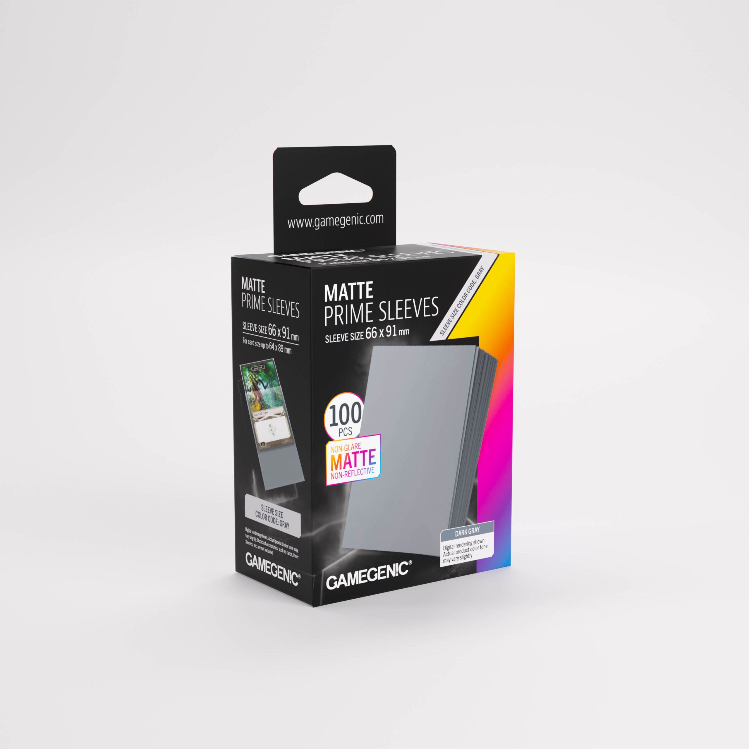 Gamegenic Prime Matte Sleeves - Dark Grey