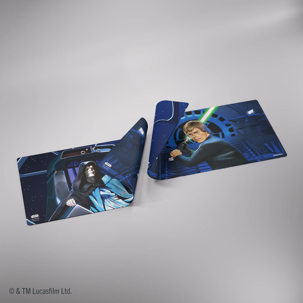 Star Wars: Unlimited Game Mat - Jedi Luke Skywalker / Emperor Palpatine (Double Sided)