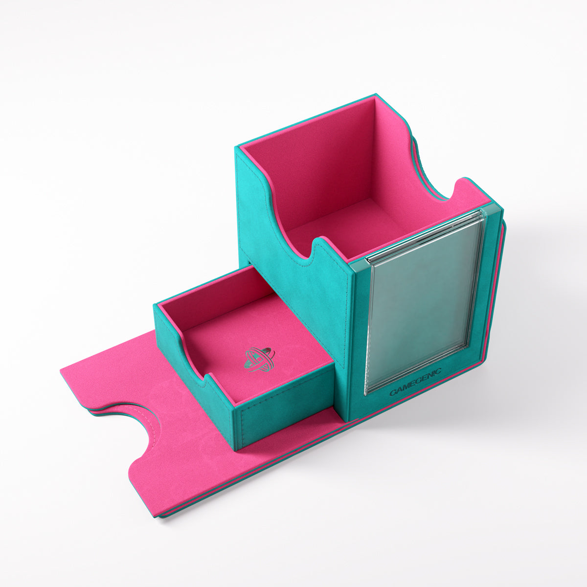 Gamegenic: Sidekick Pro 100+ XL Convertible Deck Box - Teal / Pink