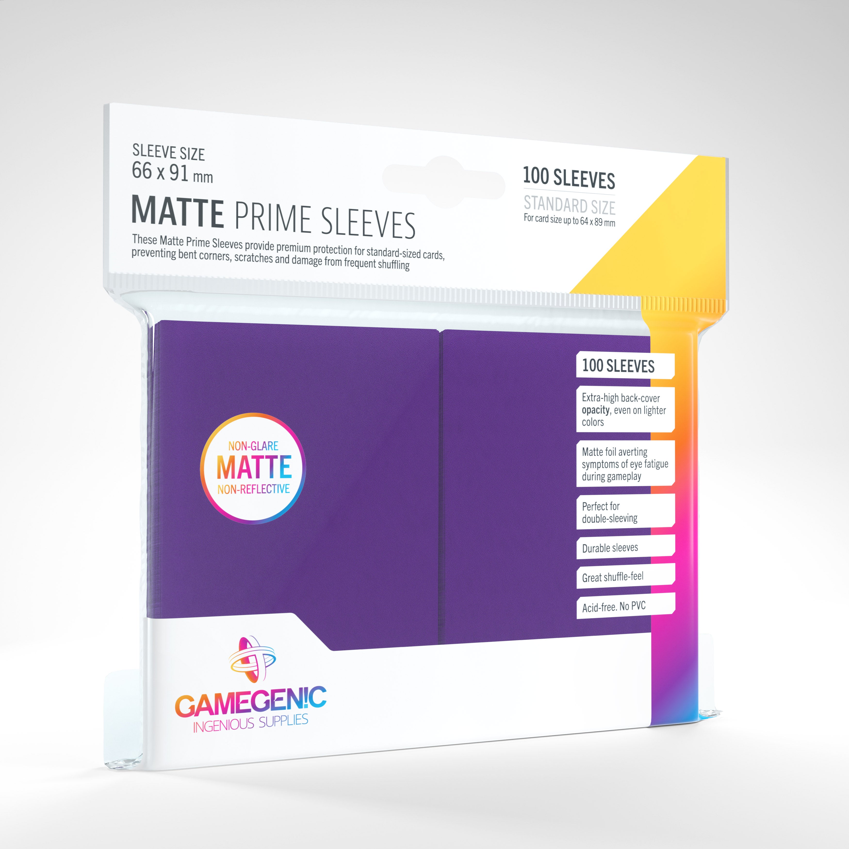 Gamegenic Prime Matte Sleeves - Purple