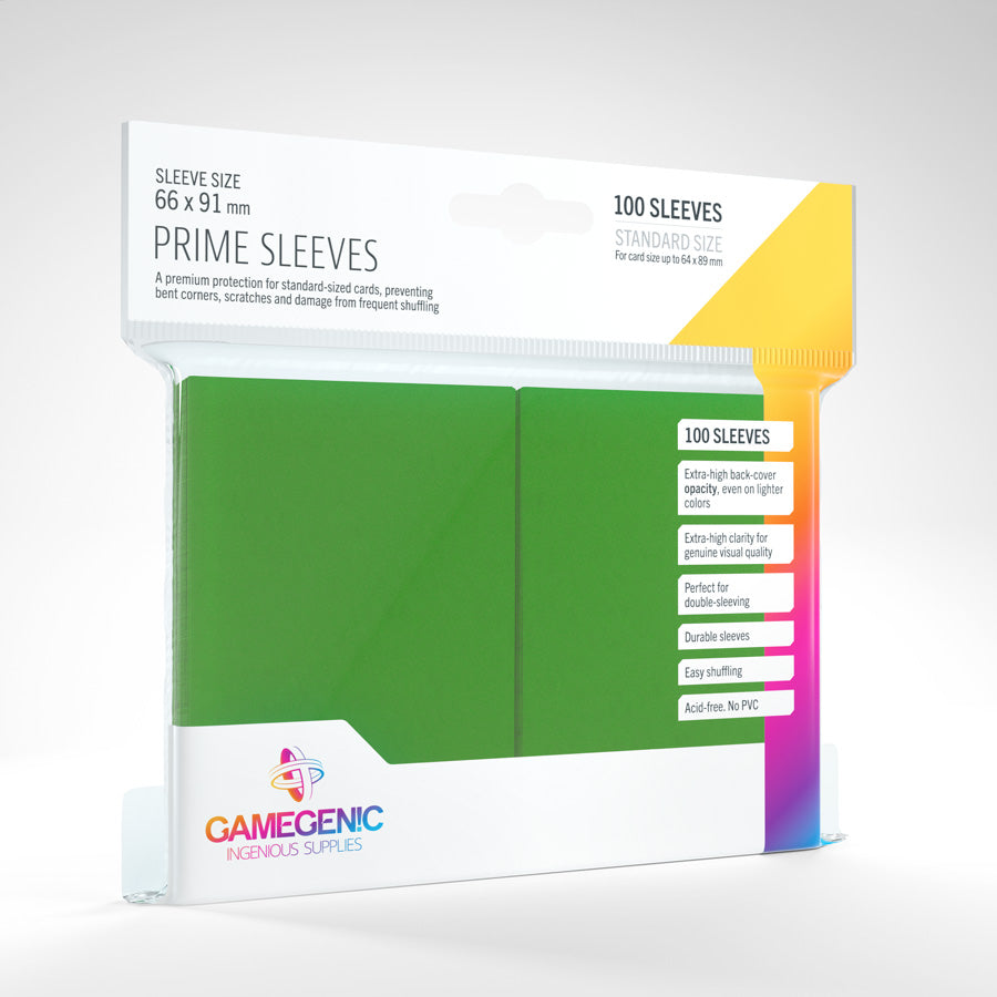 Gamegenic Prime Sleeves - Green | Eastridge Sports Cards