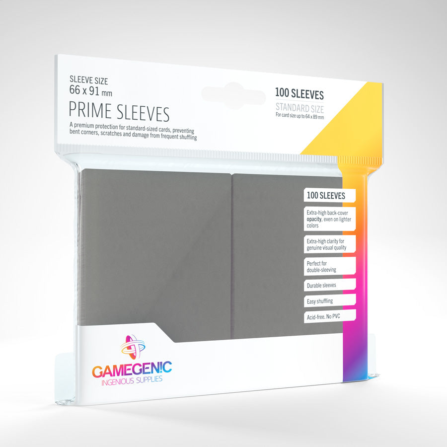 Gamegenic Prime Sleeves - Dark Grey | Eastridge Sports Cards