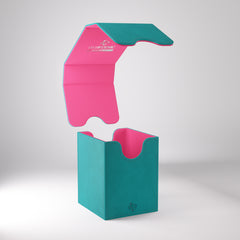 Gamegenic Deck Box Squire 100+ XL - Teal / Pink | Eastridge Sports Cards