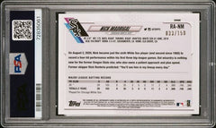 2021 Topps Chrome Rookie Autographs Blue Wave Refractors #RANM Nick Madrigal #033/150 PSA 10 (Rookie) | Eastridge Sports Cards