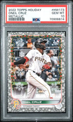 2022 Topps Holiday Metallic #HW173 Oneil Cruz PSA 10 (Rookie) | Eastridge Sports Cards