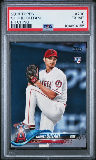 2018 Topps #700 Shohei Ohtani (Pitching) PSA 6 (Rookie) | Eastridge Sports Cards