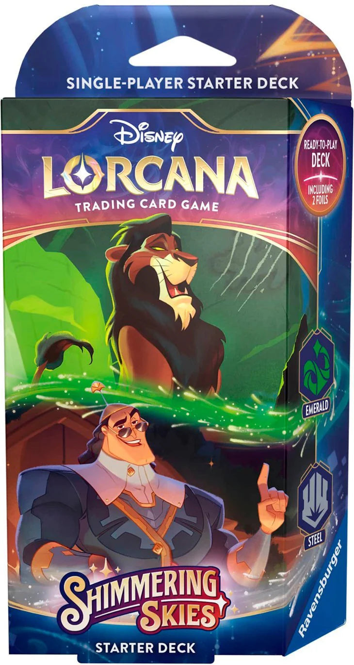 Disney Lorcana: Shimmering Skies Starter Deck - Emerald / Steel