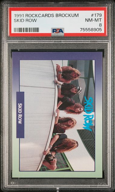 1991 Brockum Rock Cards #179 Skid Row PSA 8 | Eastridge Sports Cards