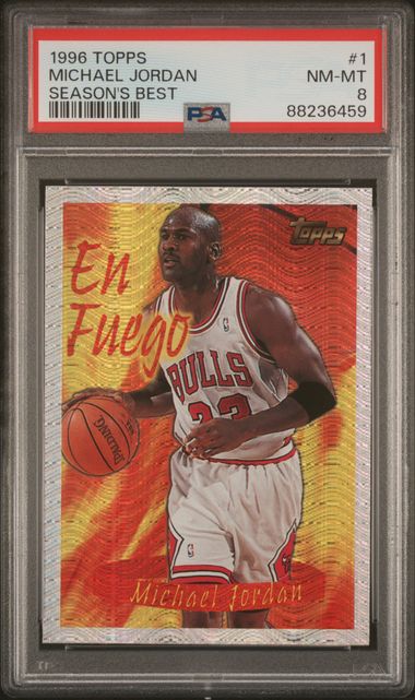 1996-97 Topps Season's Best #1 Michael Jordan PSA 8 | Eastridge Sports Cards