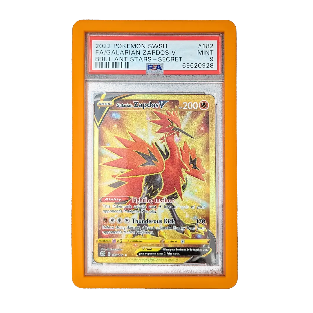 EVORETRO Bumper Graded Slab Protector - PSA Orange