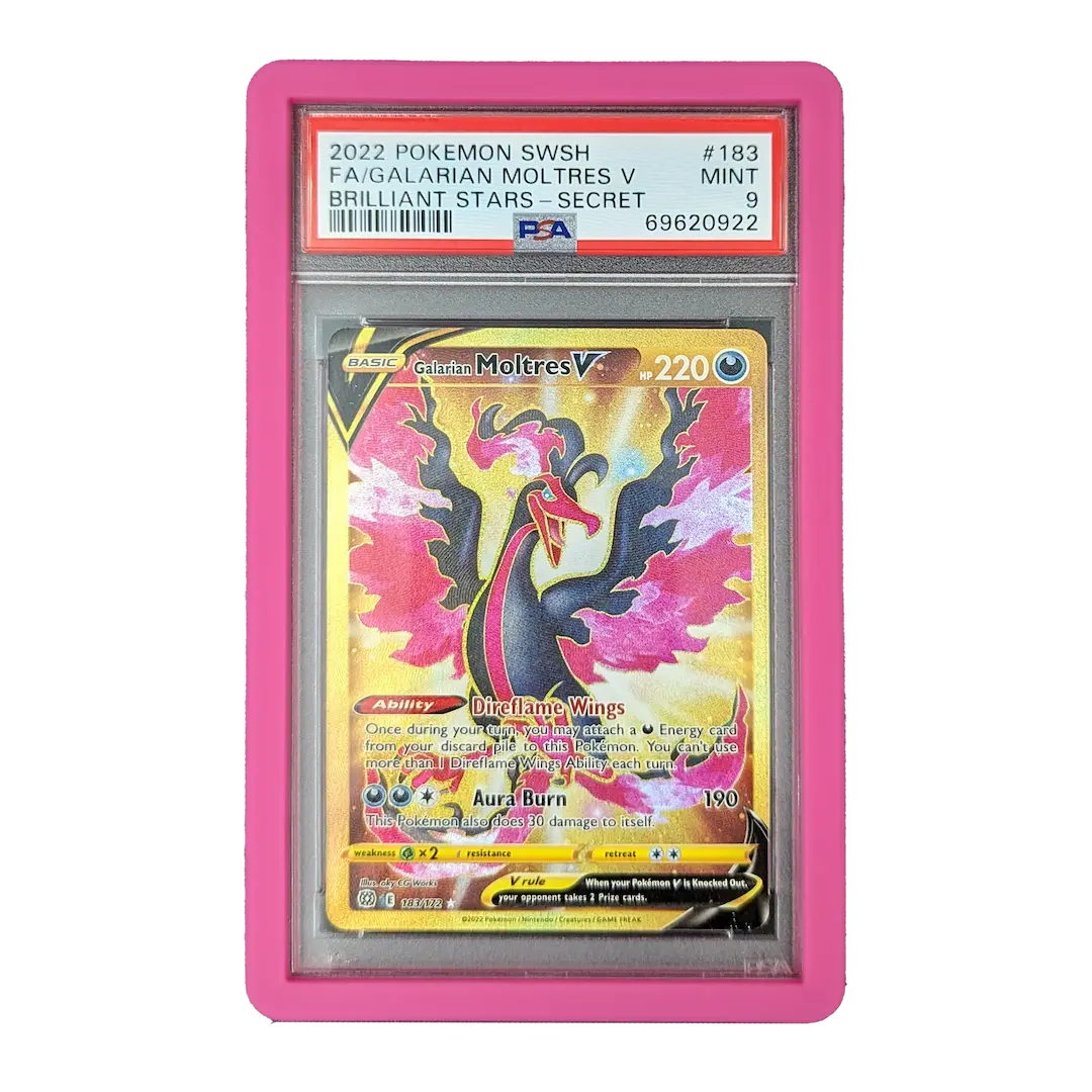 EVORETRO Bumper Graded Slab Protector - PSA Pink