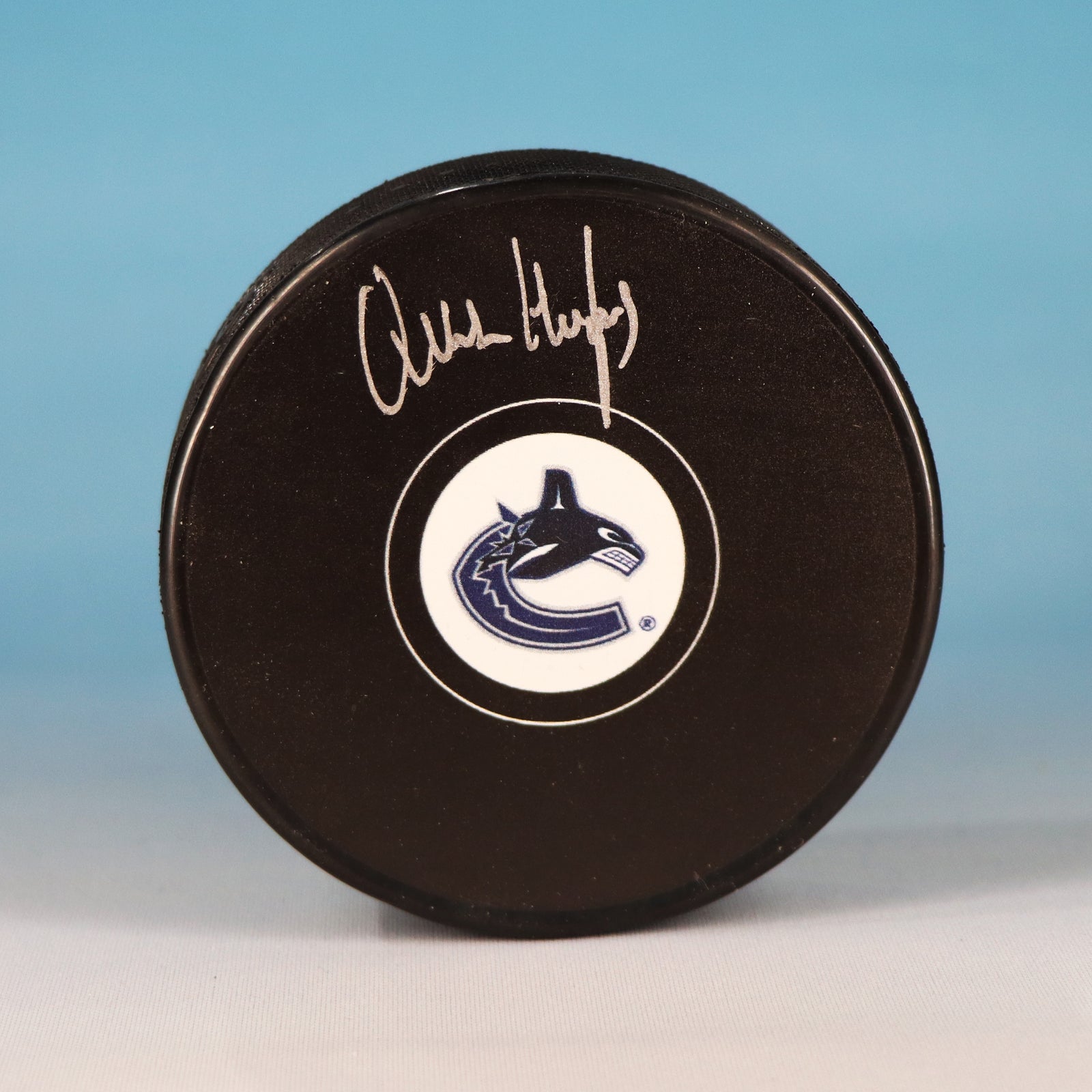 Quinn Hughes Vancouver Canucks Autographed Hockey Puck (Fanatics Authentic)