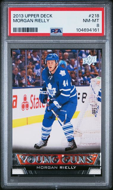 2013-14 Upper Deck #218 Morgan Rielly PSA 8 (Rookie) | Eastridge Sports Cards