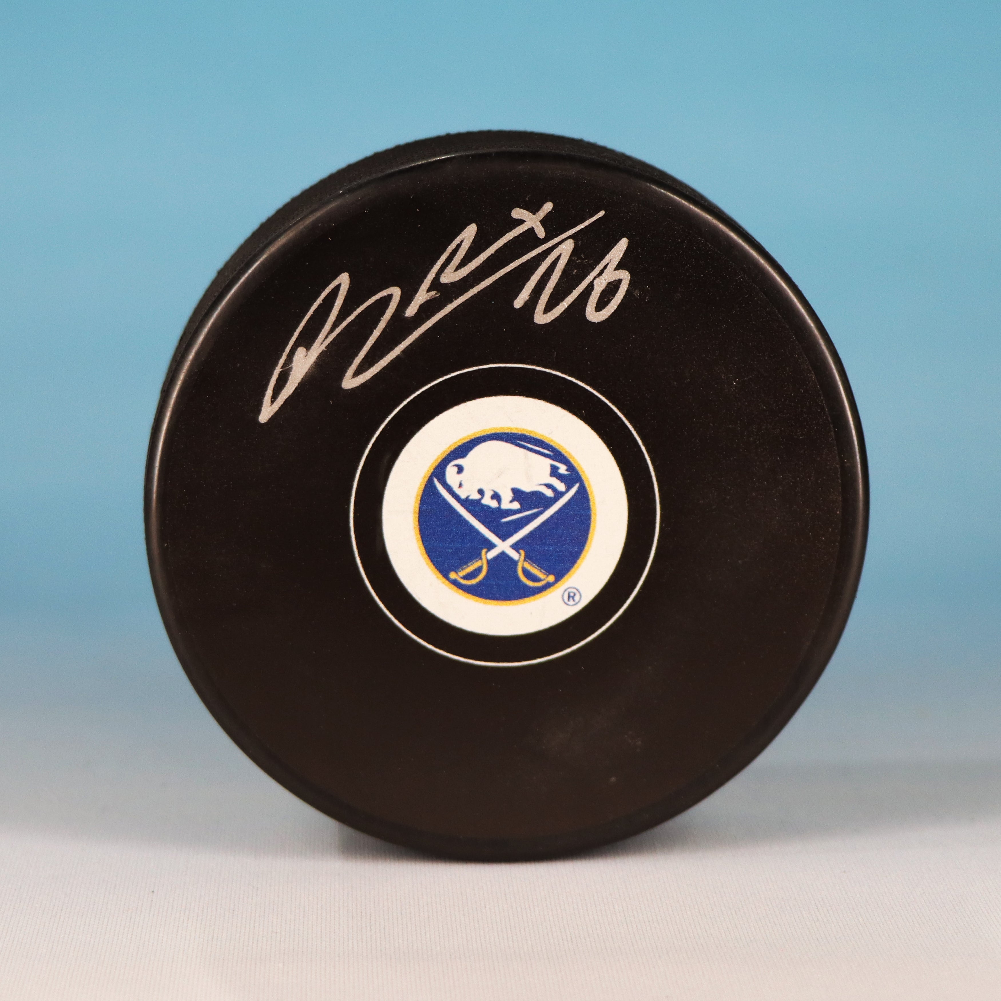 Rasmus Dahlin Buffalo Sabres Autographed Hockey Puck (Fanatics Authentic)