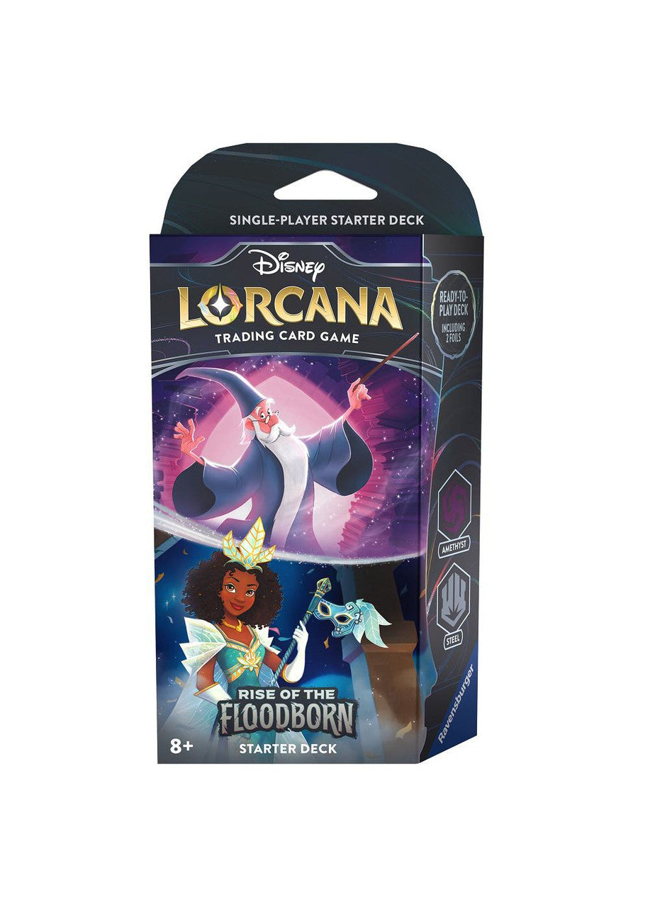 Disney Lorcana Rise of the Floodborn Starter Deck - Amethyst / Steel | Eastridge Sports Cards
