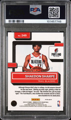 2022-23 Donruss Optic Lucky Envelopes #249 Shaedon Sharpe #7/8 PSA 8 (Rookie) | Eastridge Sports Cards